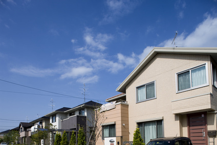 住宅街の家並み